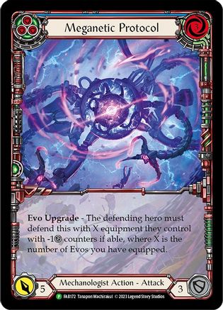 Meganetic Protocol - FAB172 (FAB172) - Flesh and Blood: Promo Cards Rainbow Foil