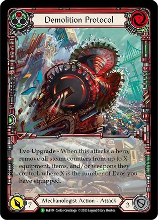 Demolition Protocol - FAB174 (FAB174) - Flesh and Blood: Promo Cards Rainbow Foil