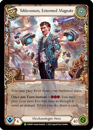 Teklovossen, Esteemed Magnate - HER096 (HER096) - Flesh and Blood: Promo Cards Rainbow Foil