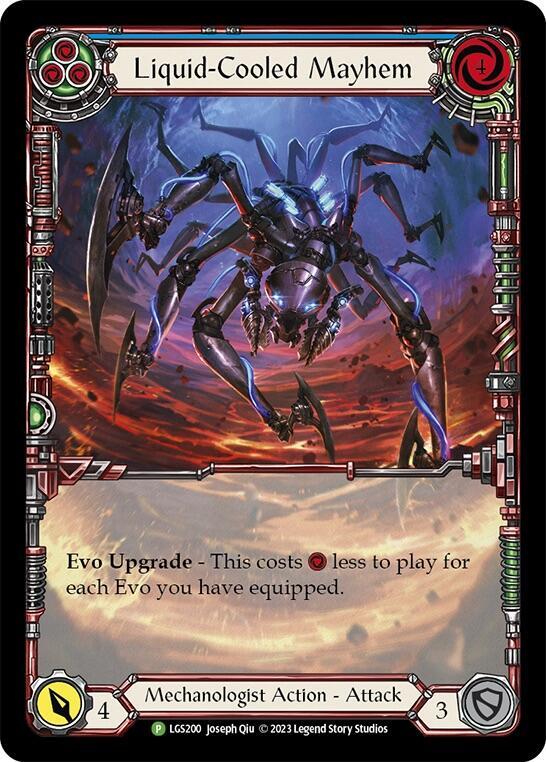 Liquid-Cooled Mayhem (Blue) Rainbow Foil Promo