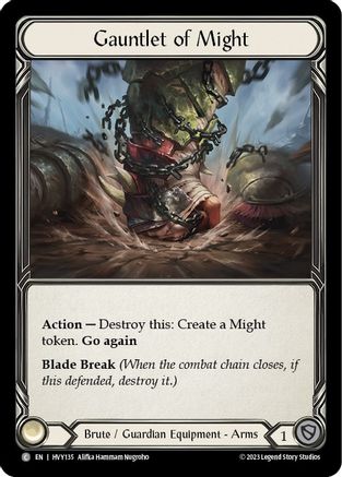 Gauntlet of Might (HVY135) - Heavy Hitters Cold Foil
