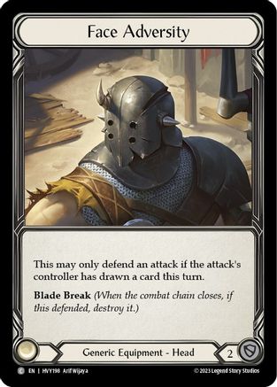 Face Adversity (HVY198) - Heavy Hitters Cold Foil