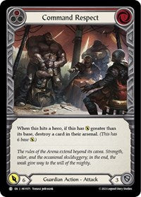 Command Respect (Red) Rainbow Foil