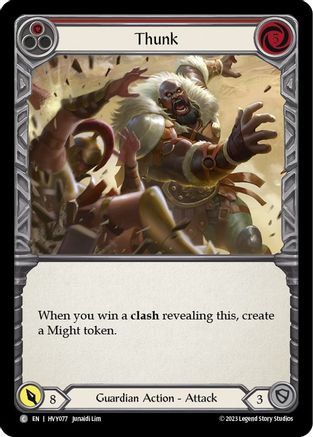 Thunk (Red) (HVY077) - Heavy Hitters Rainbow Foil
