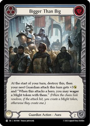 Bigger Than Big (Blue) (HVY088) - Heavy Hitters Rainbow Foil
