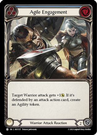 Agile Engagement (Blue) (HVY117) - Heavy Hitters Rainbow Foil