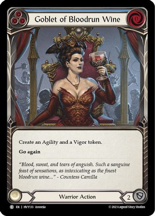 Goblet of Bloodrun Wine (HVY133) - Heavy Hitters Rainbow Foil