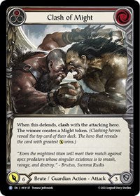 Clash of Might (Red) Rainbow Foil