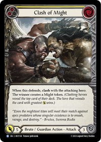 Clash of Might (Yellow) Rainbow Foil