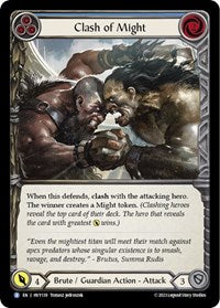 Clash of Might (Blue) Rainbow Foil