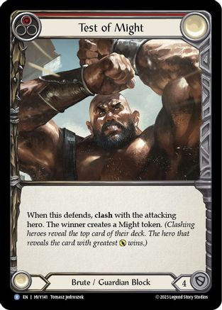 Test of Might (HVY141) - Heavy Hitters Rainbow Foil