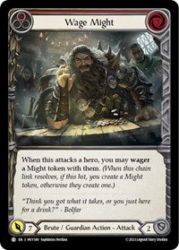 Wage Might (Red) Rainbow Foil