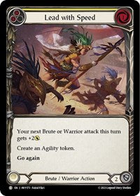 Lead with Speed (Yellow) Rainbow Foil