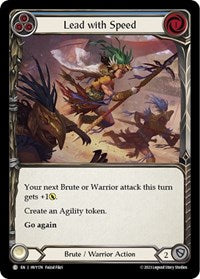 Lead with Speed (Blue) Rainbow Foil