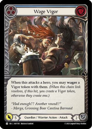 Wage Vigor (Blue) (HVY191) - Heavy Hitters Rainbow Foil
