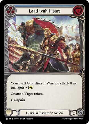 Lead with Heart (Blue) (HVY194) - Heavy Hitters Rainbow Foil