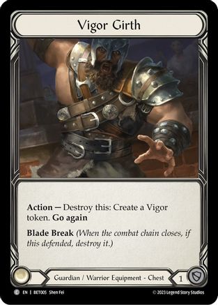 Vigor Girth (BET005) - Blitz Deck: Heavy Hitters - Betsy