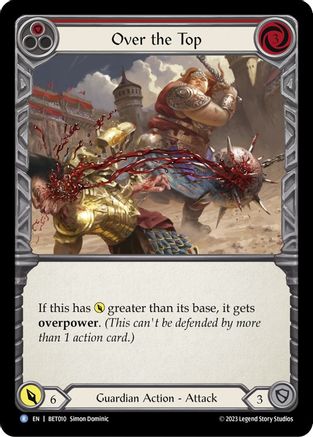 Over the Top (Red) (BET010) - Blitz Deck: Heavy Hitters - Betsy
