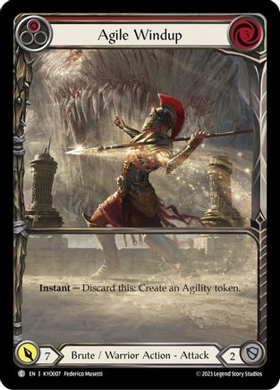 Agile Windup (Red) (KYO007) - Blitz Deck: Heavy Hitters - Kayo