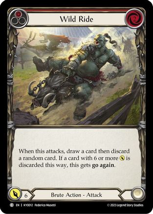 Wild Ride (Red) (KYO012) - Blitz Deck: Heavy Hitters - Kayo