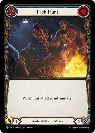 Pack Hunt (Blue) (RNR022) - Blitz Deck: Heavy Hitters - Rhinar