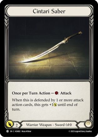 Cintari Saber (KSI002) - Blitz Deck: Heavy Hitters - Kassai