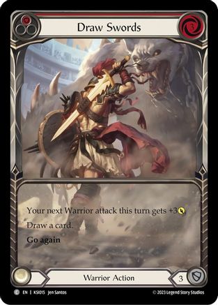 Draw Swords (Red) (KSI015) - Blitz Deck: Heavy Hitters - Kassai