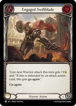 Engaged Swiftblade (Blue) (KSI026) - Blitz Deck: Heavy Hitters - Kassai