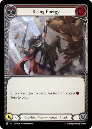 Rising Energy (Red) (OLA008) - Blitz Deck: Heavy Hitters - Olympia