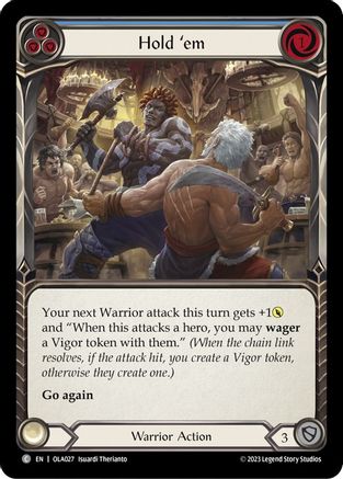 Hold 'em (Blue) (OLA027) - Blitz Deck: Heavy Hitters - Olympia