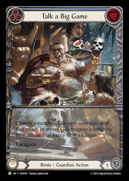 Talk a Big Game Rainbow Foil Promo