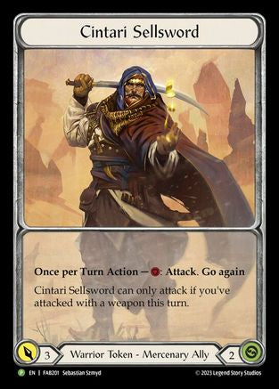 Cintari Sellsword - FAB201 (FAB201) - Flesh and Blood: Promo Cards Rainbow Foil