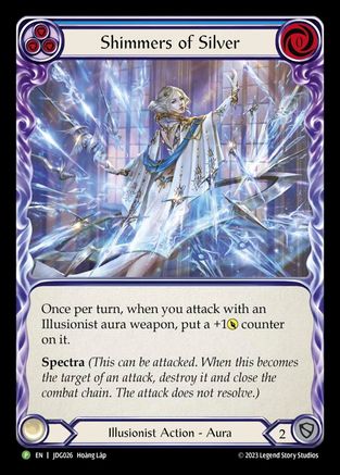 Shimmers of Silver - JDG026 (JDG026) - Flesh and Blood: Promo Cards Cold Foil