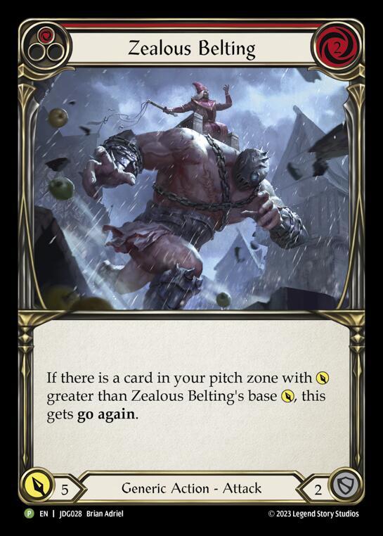 Zealous Belting (Red) - JDG028 Cold Foil
