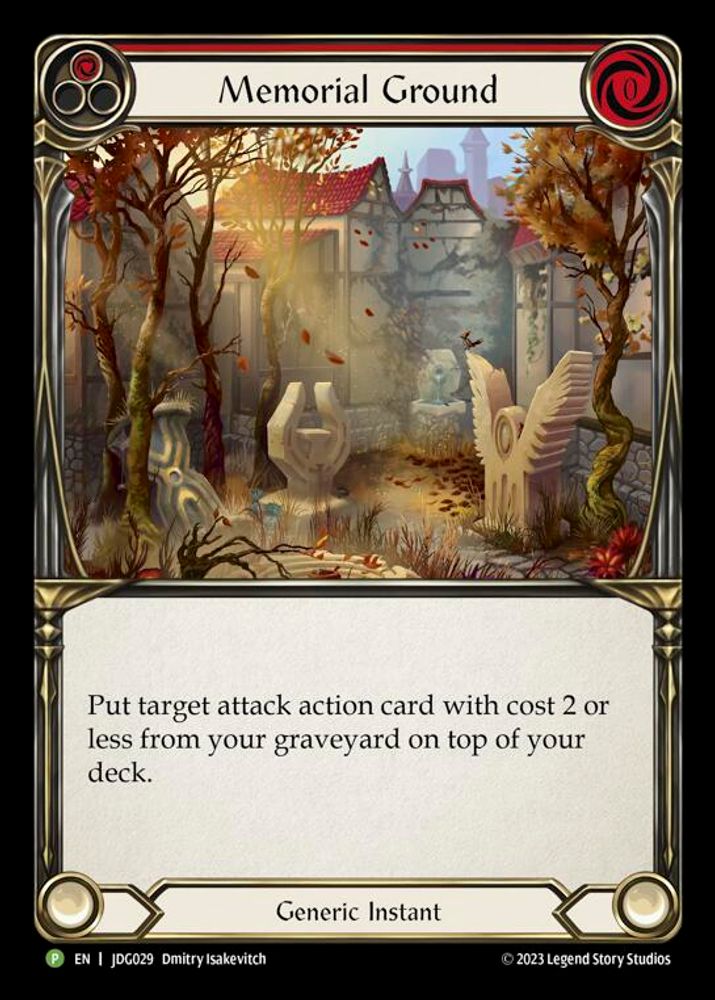 Memorial Ground (Red) - JDG029 (JDG029)  Cold Foil