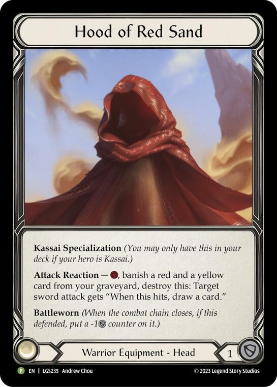Hood of Red Sand Rainbow Foil Promo