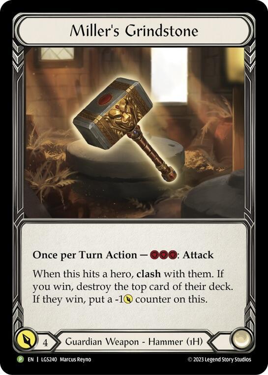 Miller's Grindstone Rainbow Foil Promo