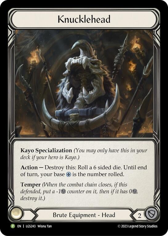 Knucklehead Cold Foil Promo