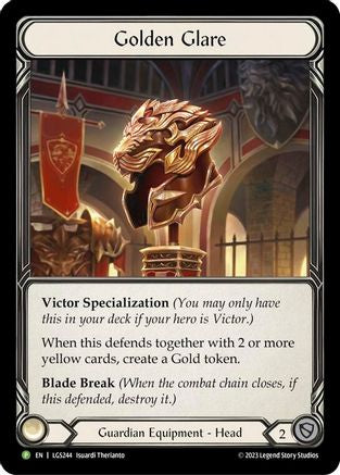 Golden Glare - LGS244 (LGS244) - Flesh and Blood: Promo Cards Cold Foil