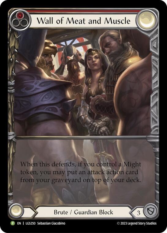 Wall of Meat and Muscle Rainbow Foil Promo