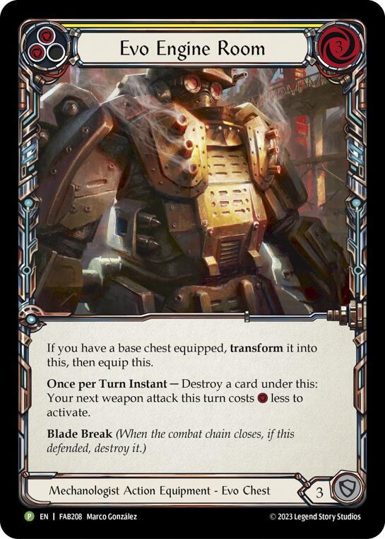 Evo Engine Room Rainbow Foil Promo