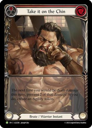 Take it on the Chin - LGS256 (LGS256) - Flesh and Blood: Promo Cards Rainbow Foil