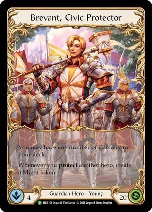 Brevant, Civic Protector - HER102 (HER102) - Flesh and Blood: Promo Cards Cold Foil