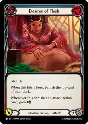 Desires of Flesh (Blue) (NUU019) - Blitz Deck: Part the Mistveil - Nuu