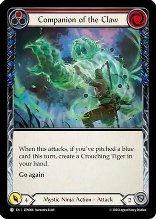 Companion of the Claw (Red) (ZEN008) - Blitz Deck: Part the Mistveil - Zen