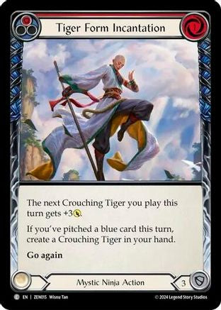 Tiger Form Incantation (Red) (ZEN015) - Blitz Deck: Part the Mistveil - Zen