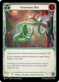 Venomous Bite (Red) Rainbow Foil
