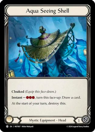 Aqua Seeing Shell (MST067) - Part the Mistveil Cold Foil