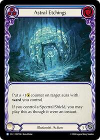 Astral Etchings (Blue) Rainbow Foil