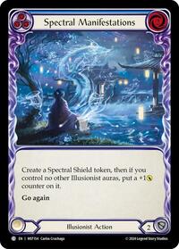 Spectral Manifestations (Blue) Rainbow Foil
